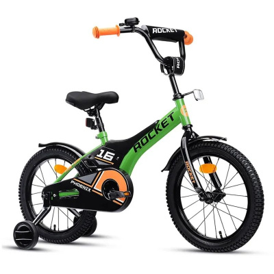 Велосипед двухколёсный 16 Rocket Phoenix 16.PHOENIX.GN.25 зелёный 01